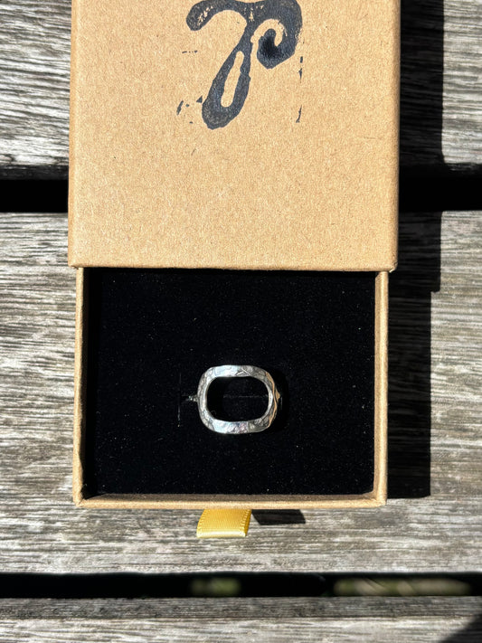 12- Textured Oval Ring