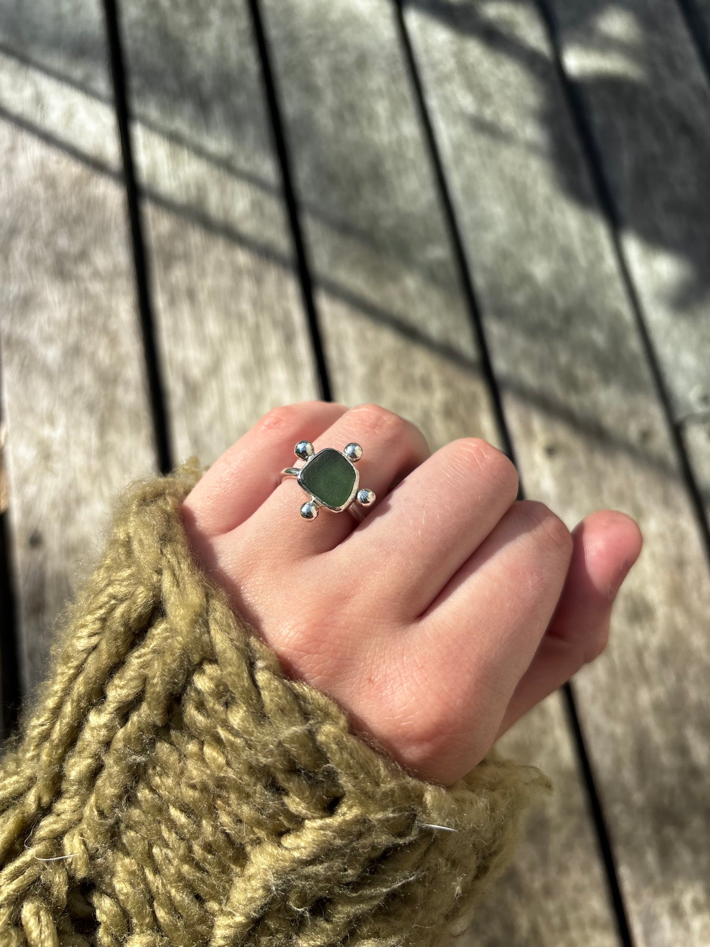 Moss Green Ring