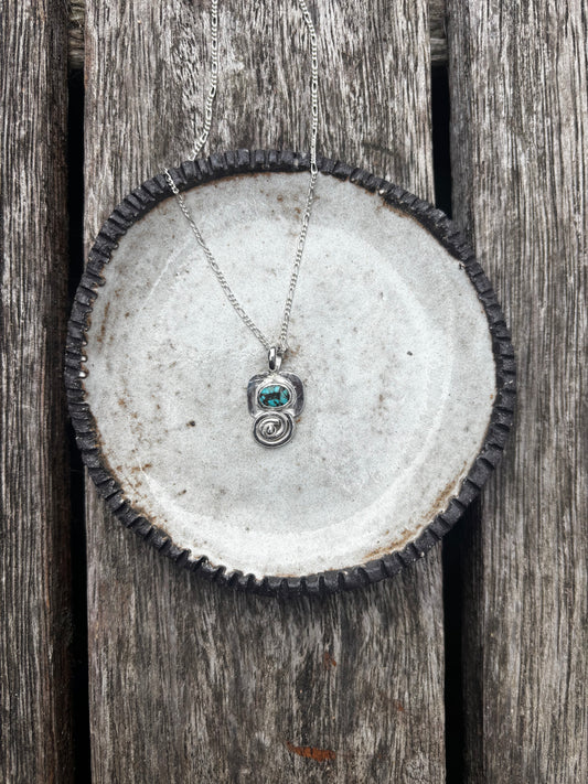 07- Turquoise Swirl Necklace
