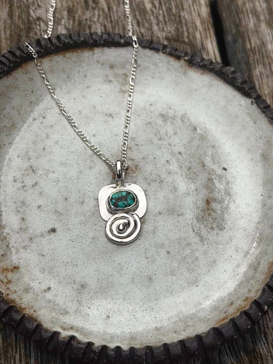07- Turquoise Swirl Necklace