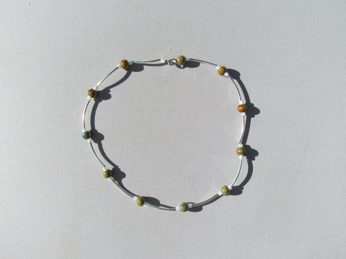 Sea olive beaded necklace