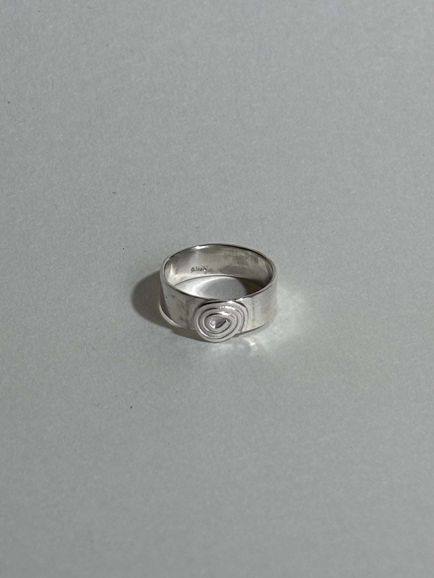 Thick swirl ring- Made to order