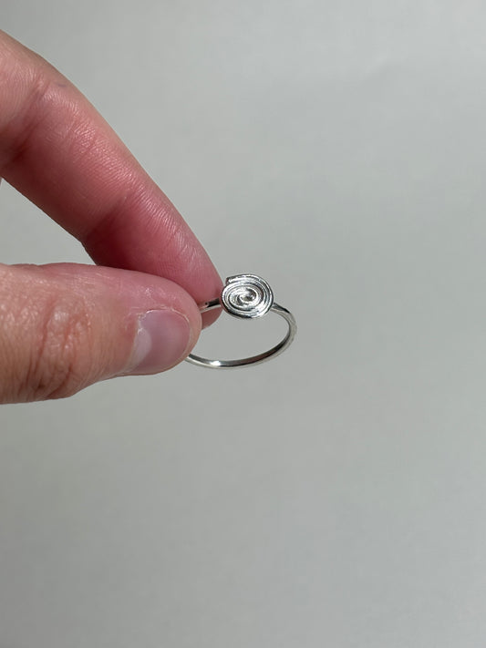 Thin swirl ring- Made to order